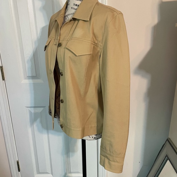 Peck & Peck Collection Coat Size 10 Tan - Picture 2 of 6